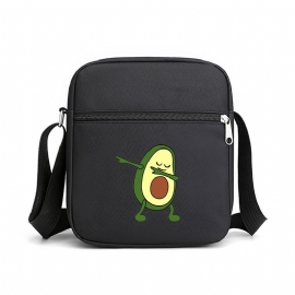 Mote Avocado Print Skulderveske Uformell Gutt Jente Bag Crossbody Bag Veske