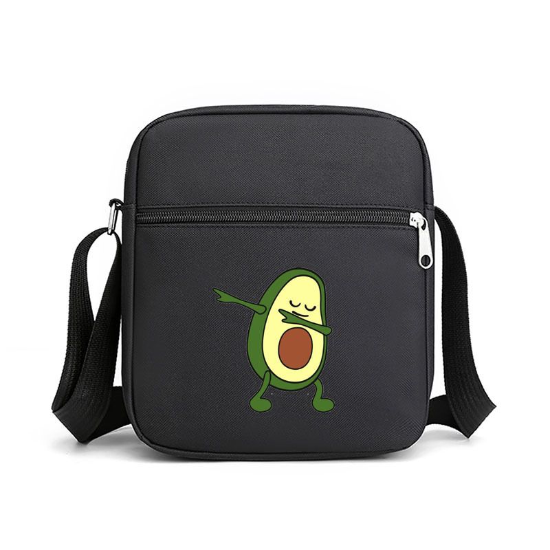 Mote Avocado Print Skulderveske Uformell Gutt Jente Bag Crossbody Bag Veske