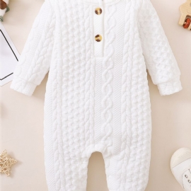 Baby Ensfarget Langermet Jumpsuit