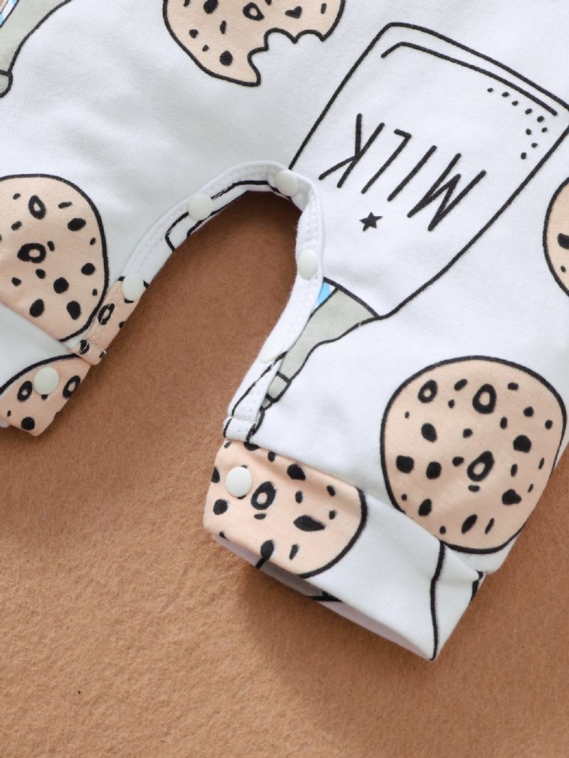 Baby Jenter Jumpsuit Unisex Bukser Med Flasketrykk
