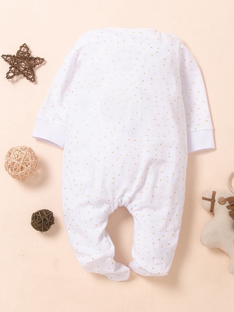 Babykaninører Polka Dots Langermet Jumpsuit