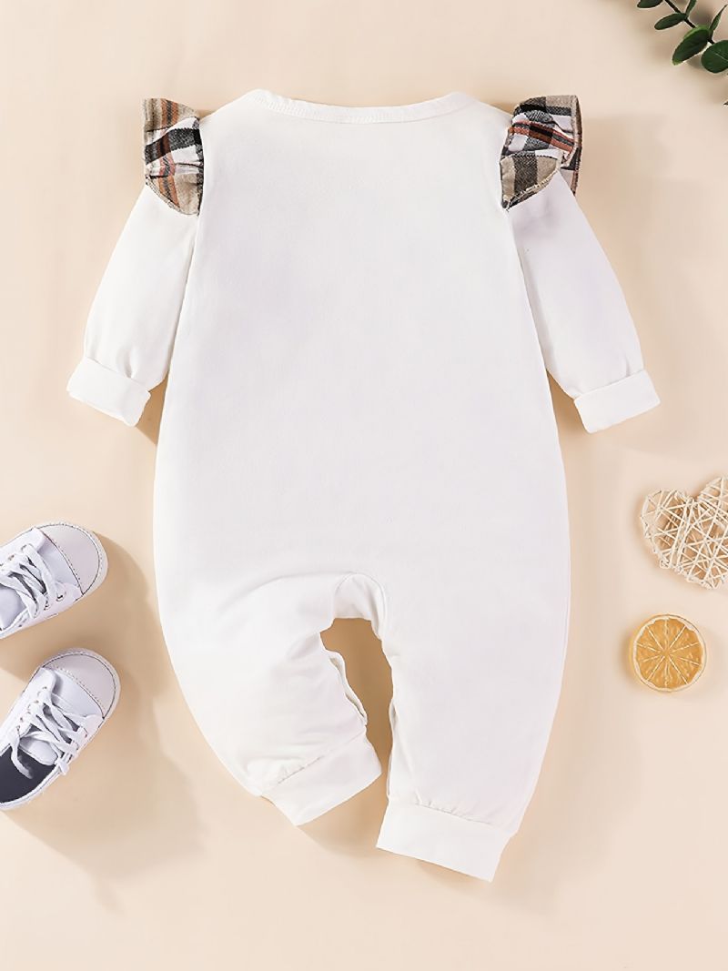 Babyklær Ruffle Sleeve Romper Jumpsuit Onesie