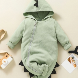 Gutter Jenter Dinosaur Costume Jumpsuit Babyklær For Vår Og Høst
