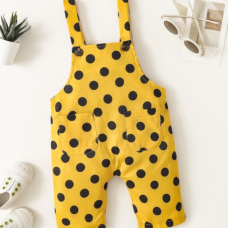 Jenter Polka Dot Suspender Bukser Jumpsuit Babyklær