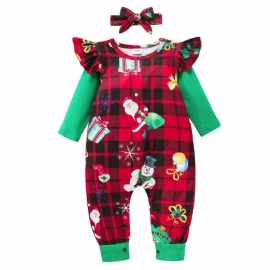 Jumpsuit Romper For 0-24 Måneder Baby Jenter