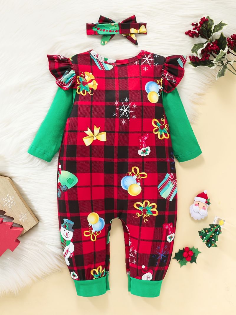 Jumpsuit Romper For 0-24 Måneder Baby Jenter