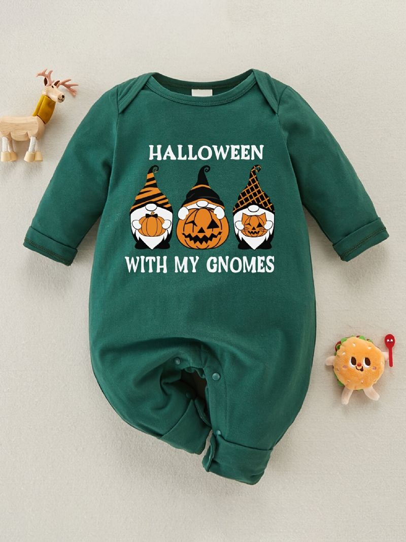 Småbarn Baby Halloween With My Cnomes Langermet Jumpsuit