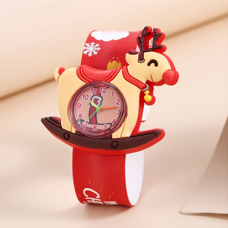 1 Stk Barn Silikon Christmas Deer Shape Watch