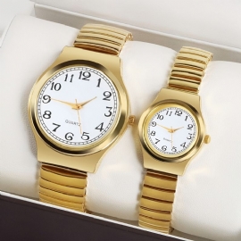 Par Golden Watches Ultra Thin Easy Reader Watch Jubileumsgaver Til Jenter Kone Henne