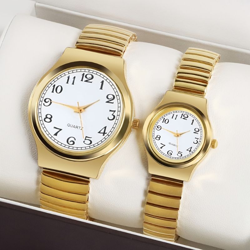 Par Golden Watches Ultra Thin Easy Reader Watch Jubileumsgaver Til Jenter Kone Henne