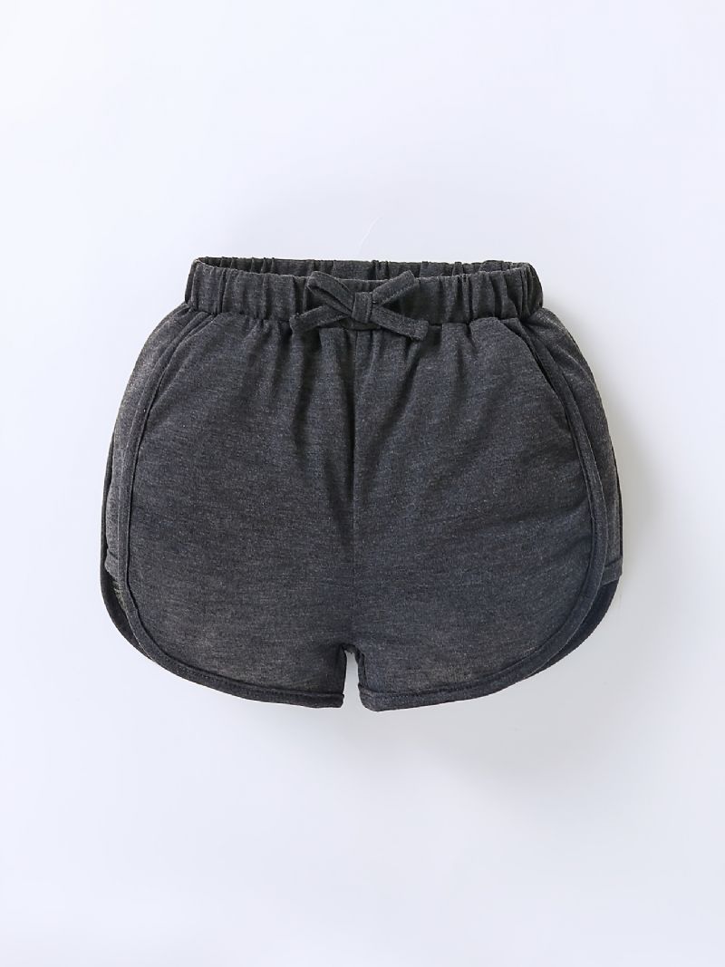 3 Stk Jenter Lett Casual Elastisk Midje Shorts Barneklær Til Sommeren