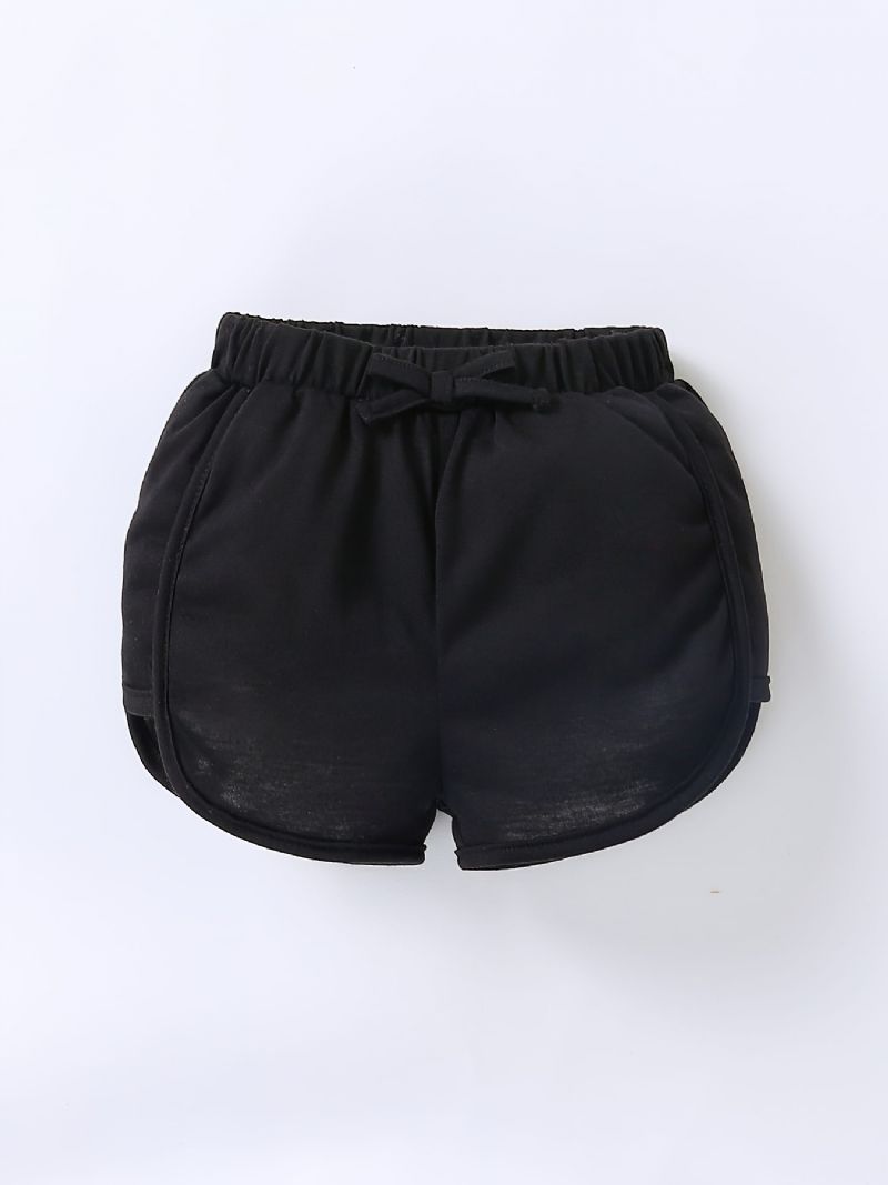 3 Stk Jenter Lett Casual Elastisk Midje Shorts Barneklær Til Sommeren