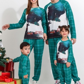 2023 Christmas Cartoon Dinosaurs Party Pyjamas Family