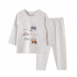 Guttens Coton Pyjamas Set Langermede Topper Og Matchende Buksesett