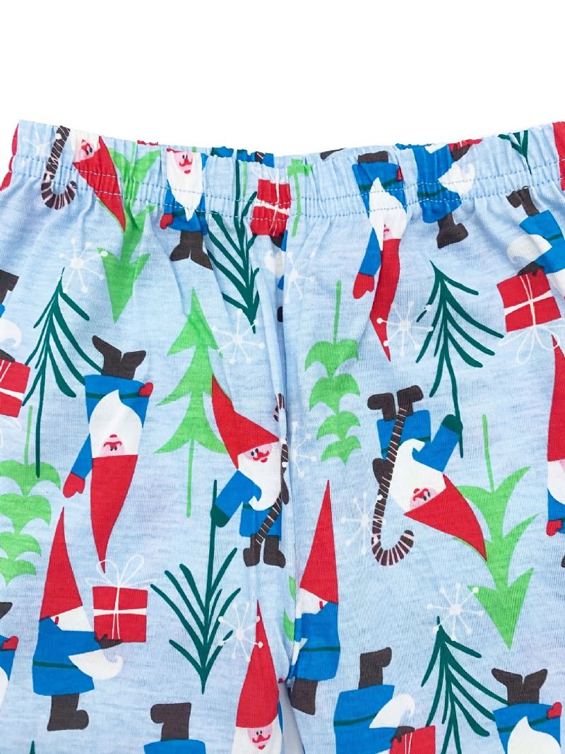 Langermet Pyjamassett For Jenter Med Juletrykk For Vinteren