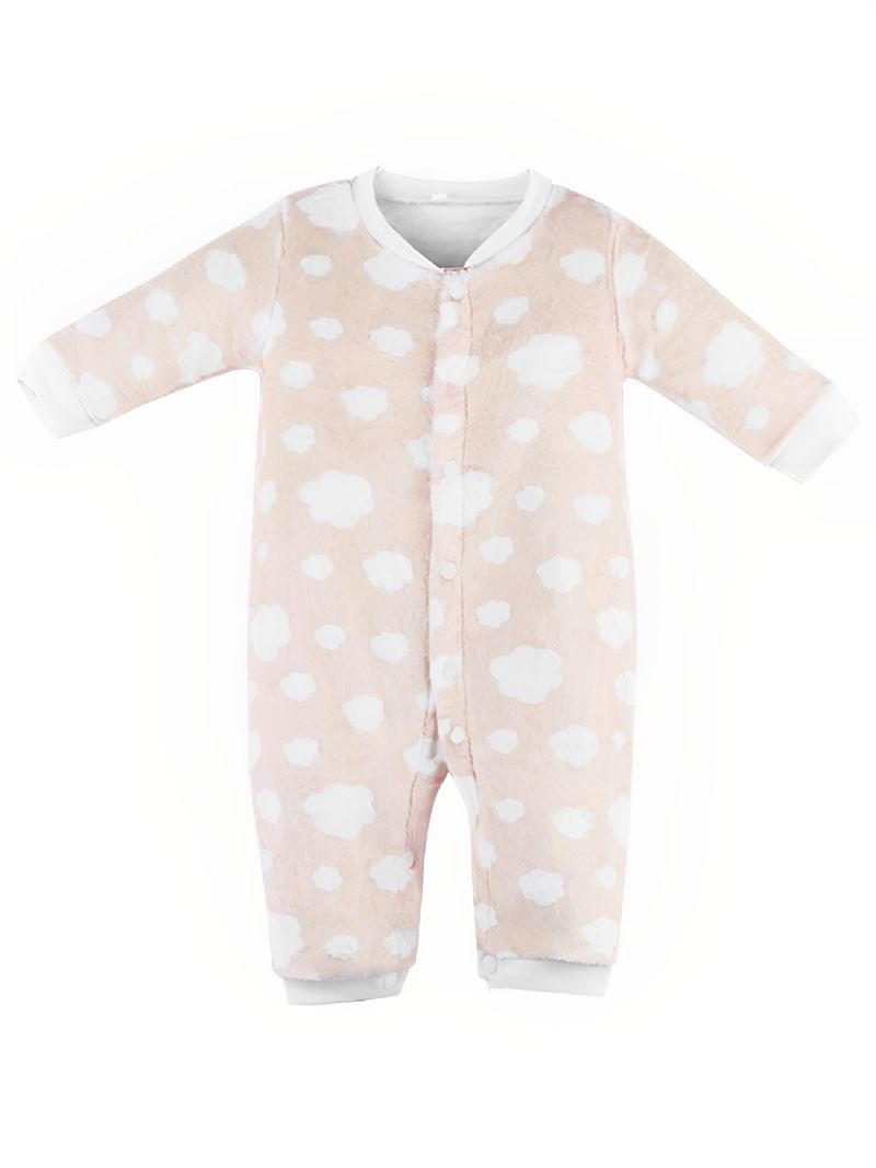 Småbarn Baby Fleece Søt Myk Varm Pyjamas Jumpsuit