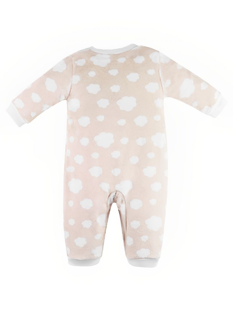 Småbarn Baby Fleece Søt Myk Varm Pyjamas Jumpsuit