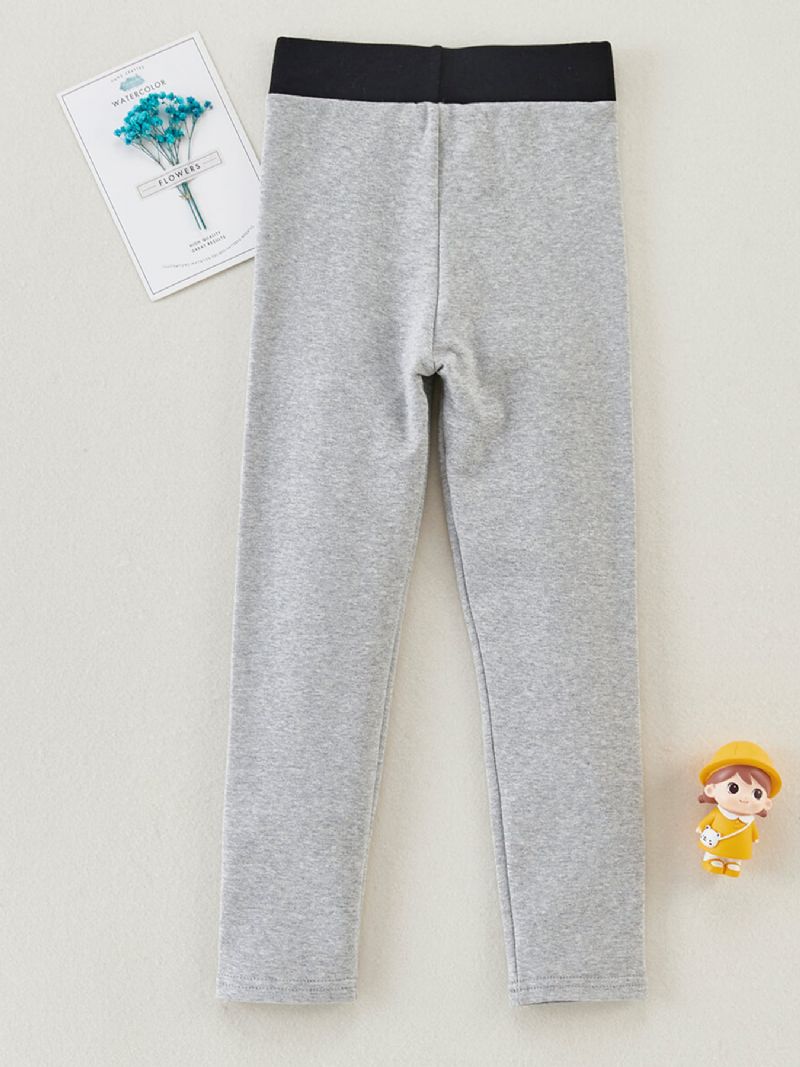 Baby Barn Jenter Leggings Bomulls Joggebukse Med Kattetrykk