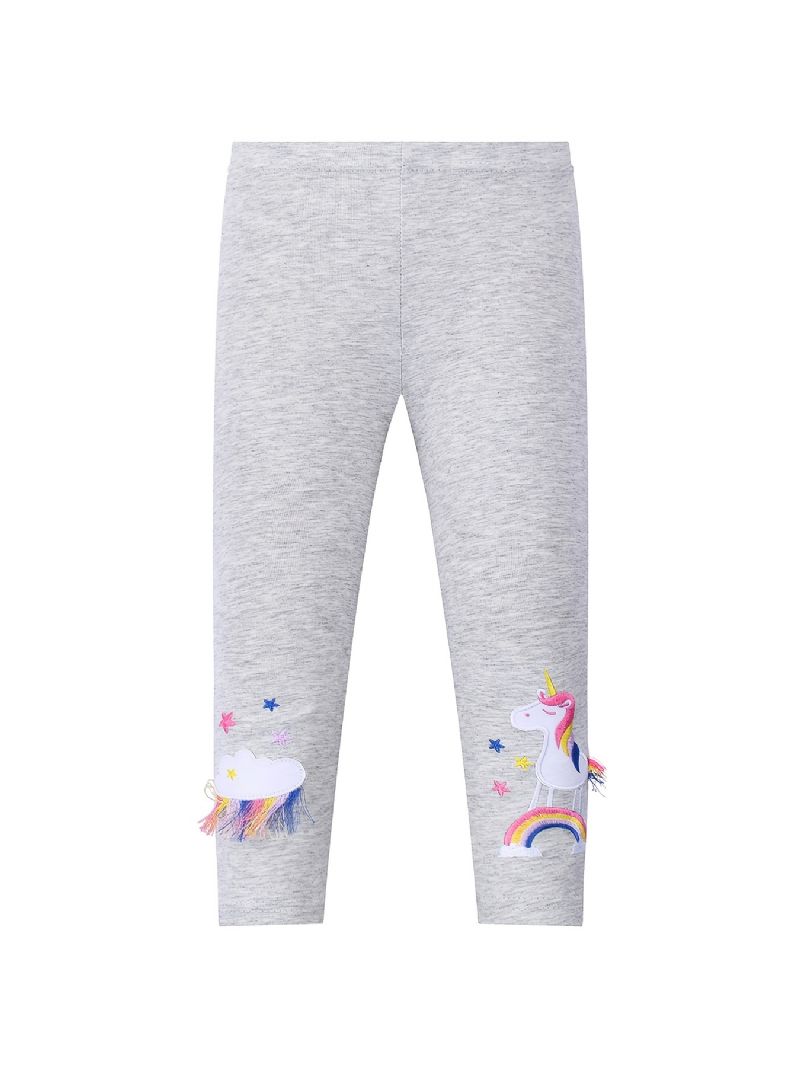 Jenter Casual Stretch Dusk Unicorn Leggings