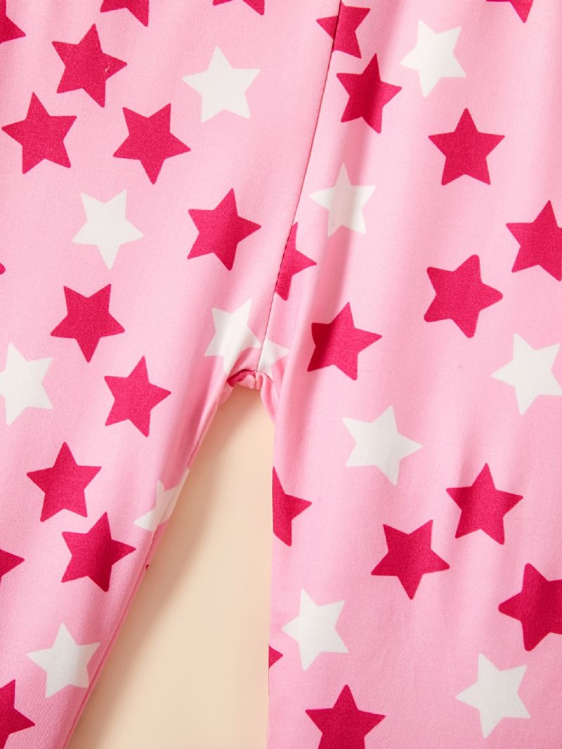 Jenter Polka Dot Mønster Leggings Elastisk Midje Stretch Bukser Baby Barneklær