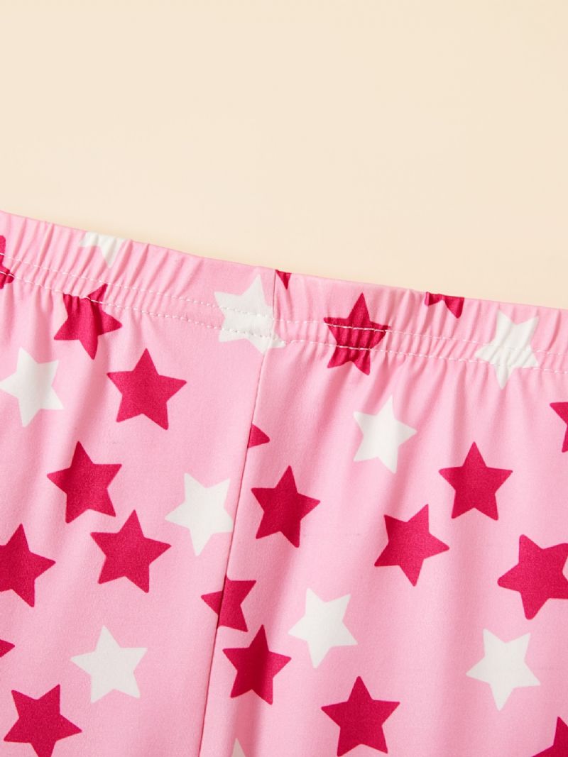 Jenter Polka Dot Mønster Leggings Elastisk Midje Stretch Bukser Baby Barneklær