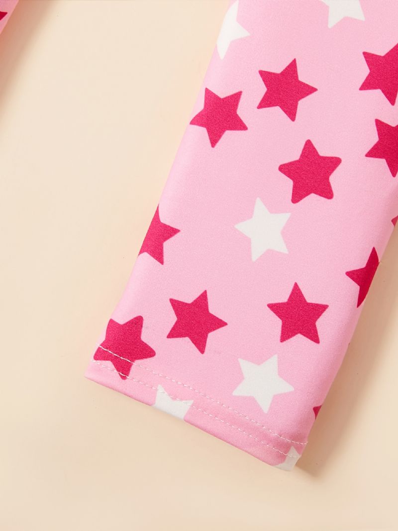 Jenter Polka Dot Mønster Leggings Elastisk Midje Stretch Bukser Baby Barneklær