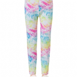 Jenter Tie Dye Printed Leggings Yoga Bukser Barneklær