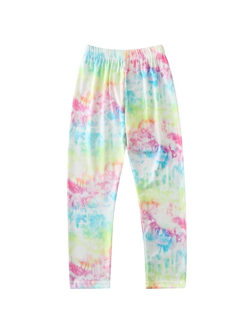 Jenter Tie Dye Printed Leggings Yoga Bukser Barneklær