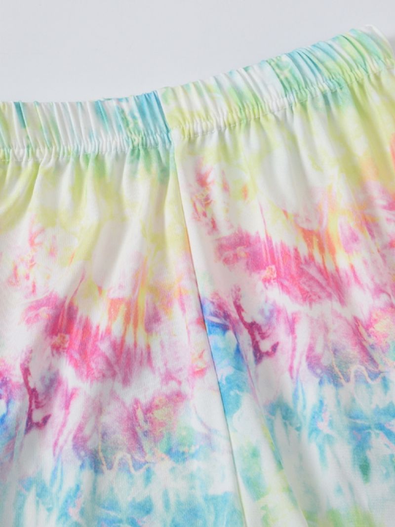 Jenter Tie Dye Printed Leggings Yoga Bukser Barneklær