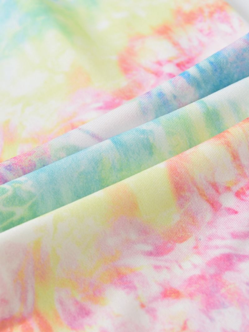 Jenter Tie Dye Printed Leggings Yoga Bukser Barneklær