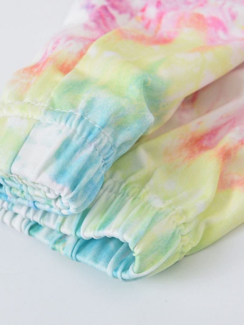 Jenter Tie Dye Printed Leggings Yoga Bukser Barneklær
