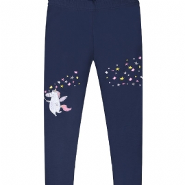 Jenter Unicorn Print Stretch Leggings Barneklær