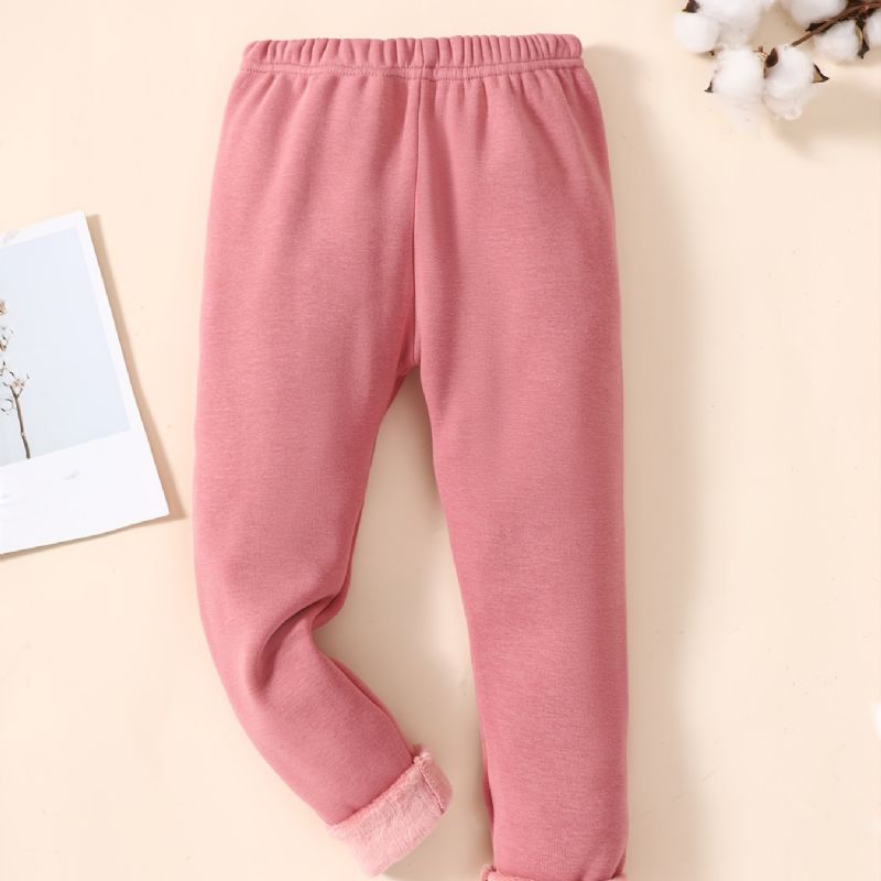 Vinter Nye Baby Jenter Bomull Leggings Rosa