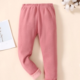 Vinter Nye Baby Jenter Bomull Leggings Rosa