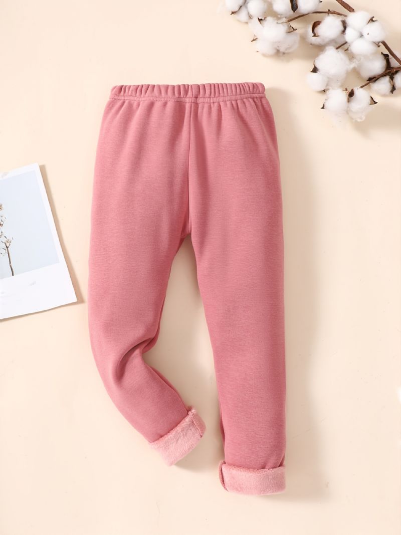 Vinter Nye Baby Jenter Bomull Leggings Rosa