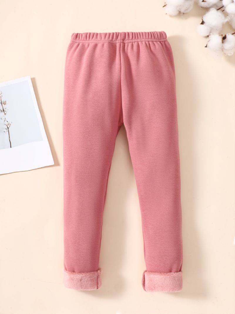 Vinter Nye Baby Jenter Bomull Leggings Rosa