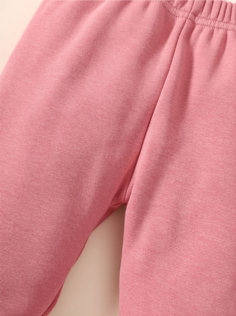 Vinter Nye Baby Jenter Bomull Leggings Rosa