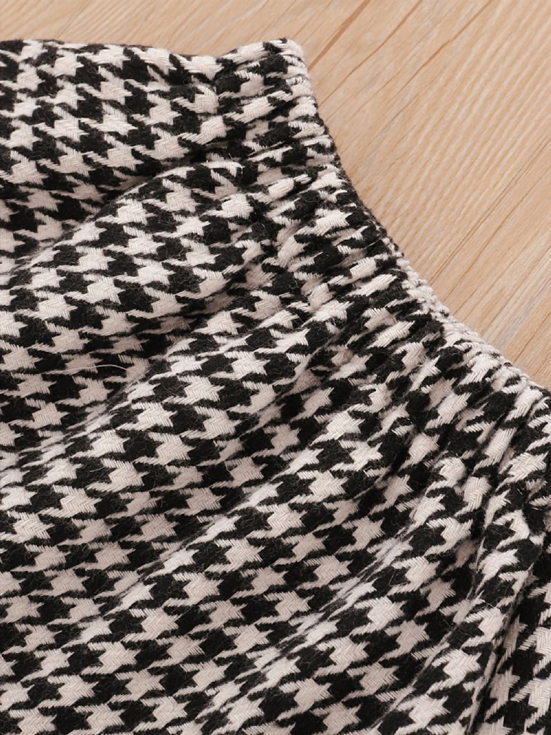 3 Stk Baby Cardigan Houndstooth Langermet Kjole