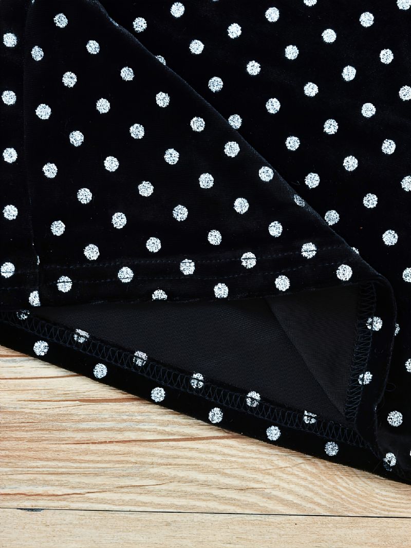 Jenter Casual Polka Dot Langermet Topp