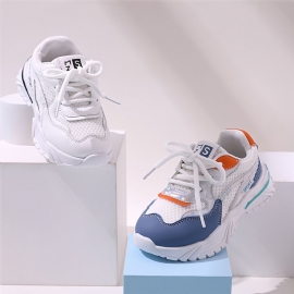 Baby Gutter Jenter Sneakers Snøring Utendørs Sport Turgåing Barn Sko