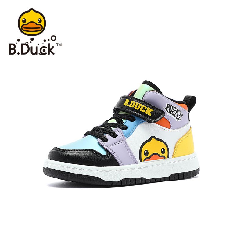 B.duck Barn High Top Sneakers Sklisikker Tegneseriemønster Skatesko Sportssko