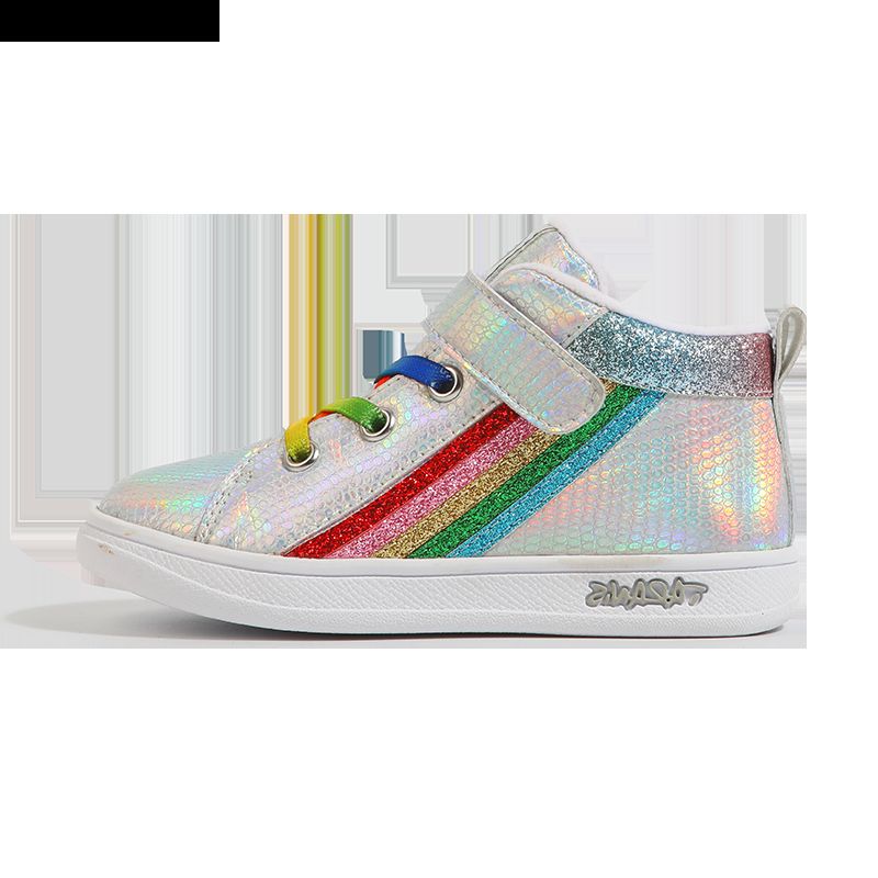Rainbow Glitter Comfort Mid-top Sneakers Høst Vinter