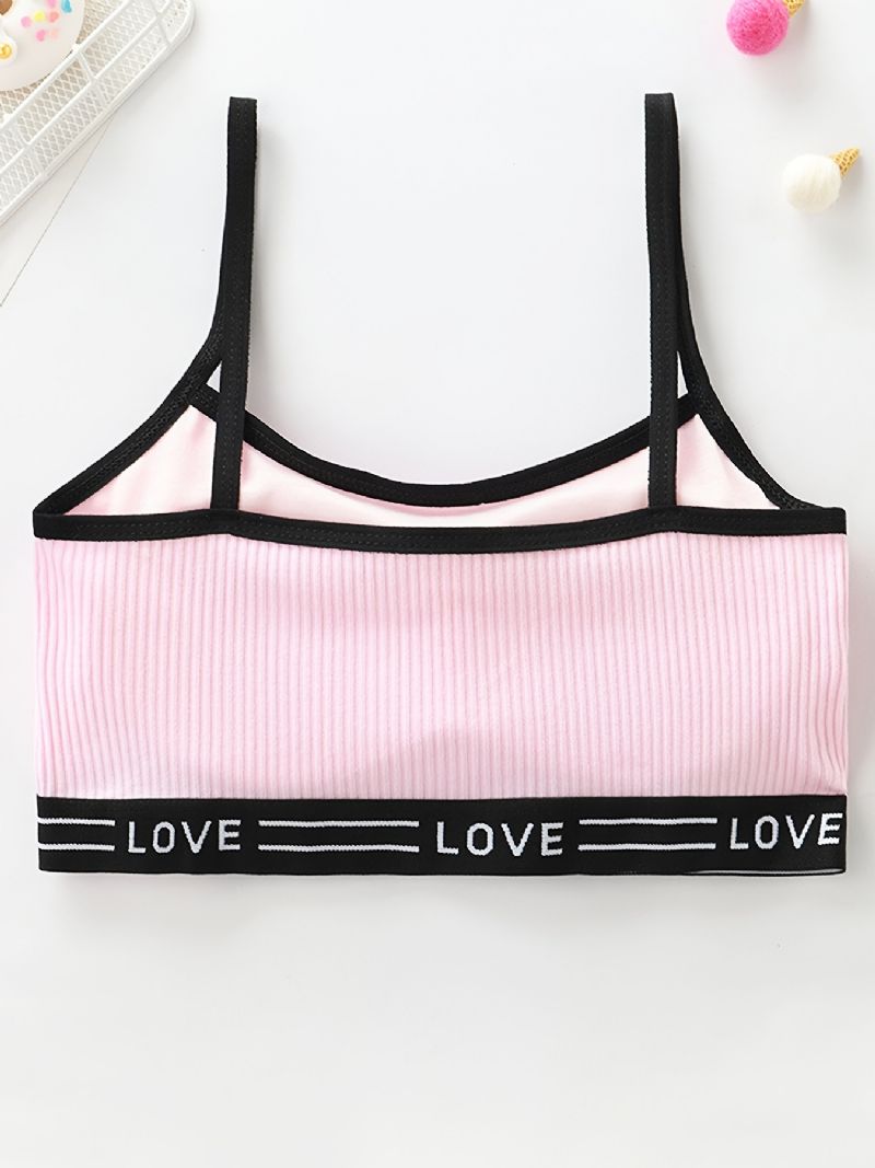 3 Stk Trenings-bh For Jenter Sømløs Stretchy Sports Bralette Ermeløse Crops Tank Tops Undertøy