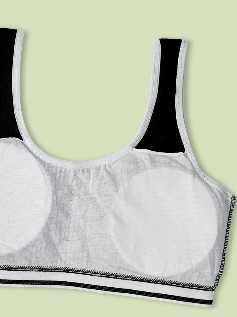 3 Stk Trenings-bh For Jenter Sømløs Stretchy Sports Bralette Ermeløse Crops Tank Tops Undertøy