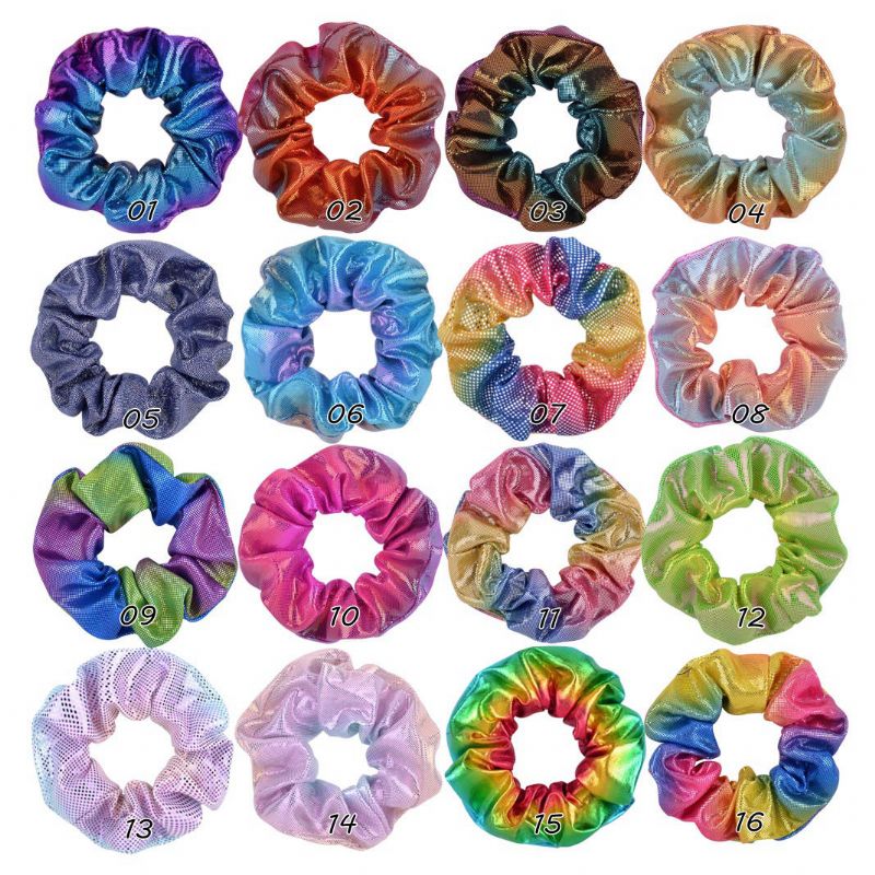 16 Stk Jenter Rainbow Stretch Hair Tie Styling Accessories