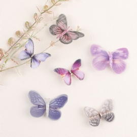 Boutique Butterfly Hårklemmer Glitter Barrettes Cute Corlorful Jenter