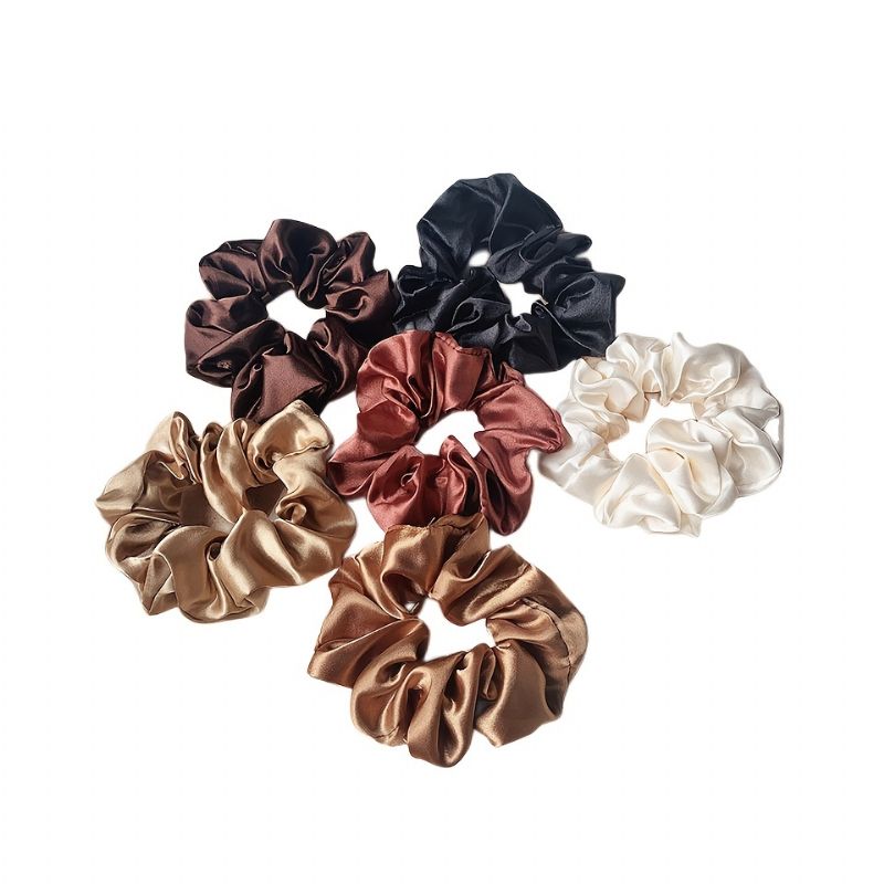 Imiterte Silke Hår Scrunchies Myke Sateng For Hår Satin For Hår Komfortabel Liten Imitert Scrunchy Mykt Hår Slips Tau Hestehaleholder For Kvinner Jenter Hårtilbehør