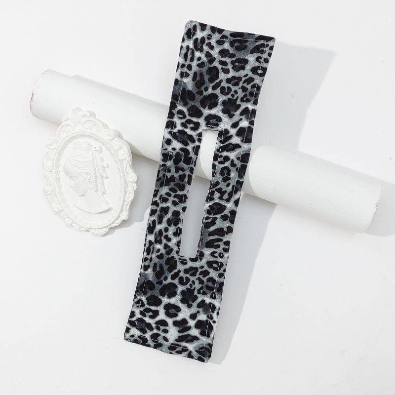 Leopard Basic Hår Pannebånd Jenter Hårtilbehør Magic Donut Wire Hair Bun Maker Clip Scrunchies For Hår