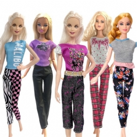 Mote Daglig Uformell Sport Topp Bluse Skjørt Bukser Kjole Til Barbie Doll Shop Tilbehør