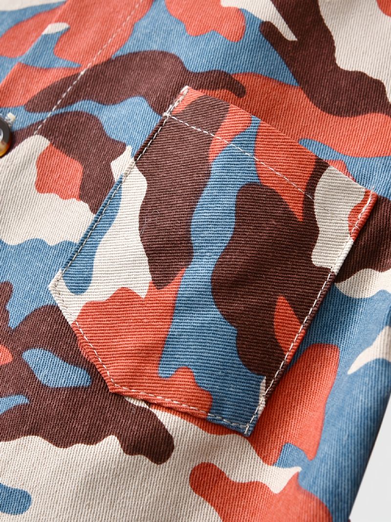 Camouflage Skjorter For Barn Jacket Casual Topper
